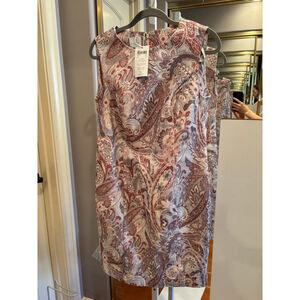 Women's Madeleine Dress Size 14 Multicolor Paisley Print Sleeveless nwt